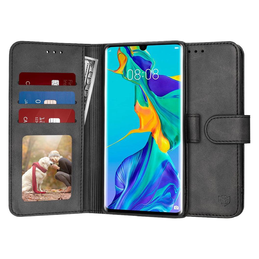Techsuit - Diary Book - Huawei P30 Pro / P30 Pro New Edition - Black (Huawei P30 Pro, Huawei P30 Pro New Edition) (56345853)