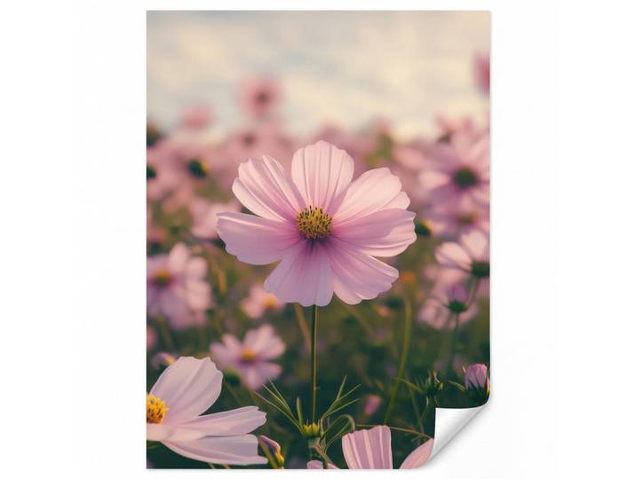 OnlyWow Tapete - Blumen - Lila - Unscharf - 180x240 cm, Rosa, Papier, Rechteckig, 180x240 cm, Tapeten & Wandverkleidungen, Vliestapeten