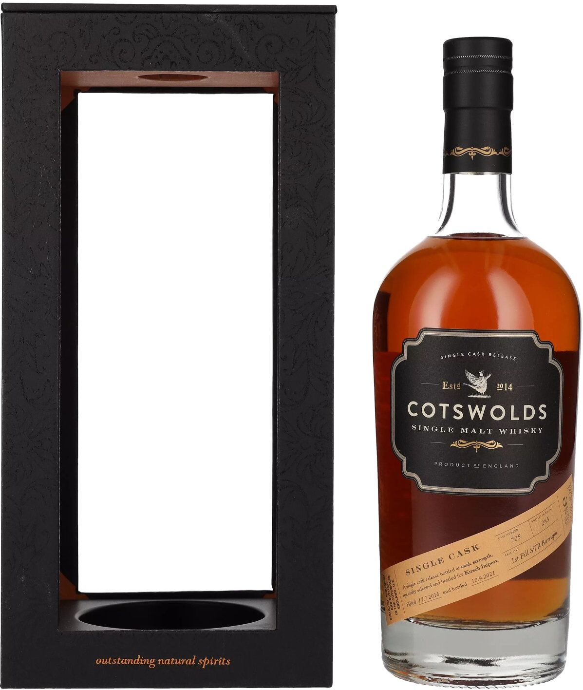 Cotswolds SINGLE CASK 5 Years Old Single Malt Whisky 2016 60,6% Vol. 0,7l in Geschenkbox
