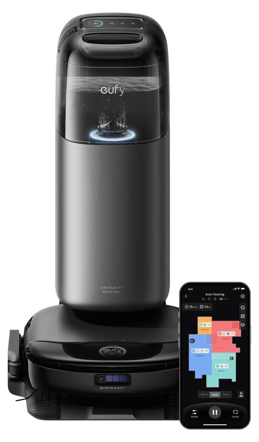 Eufy S1 Pro, Staubbeutel, Schwarz, Quadratisch, Staubbeutel, 0,25 l, Ladend, Purification