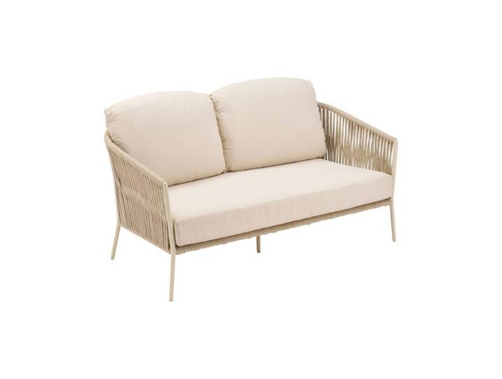 CASA DOMA Falcone Loungesofa - Rope fossil Modern Country, Organic Modern