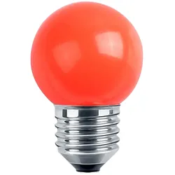 HWH Outdoor LED Deko MiniGlobe, IP44, E27, 1W, ROT, opal BLU-48249