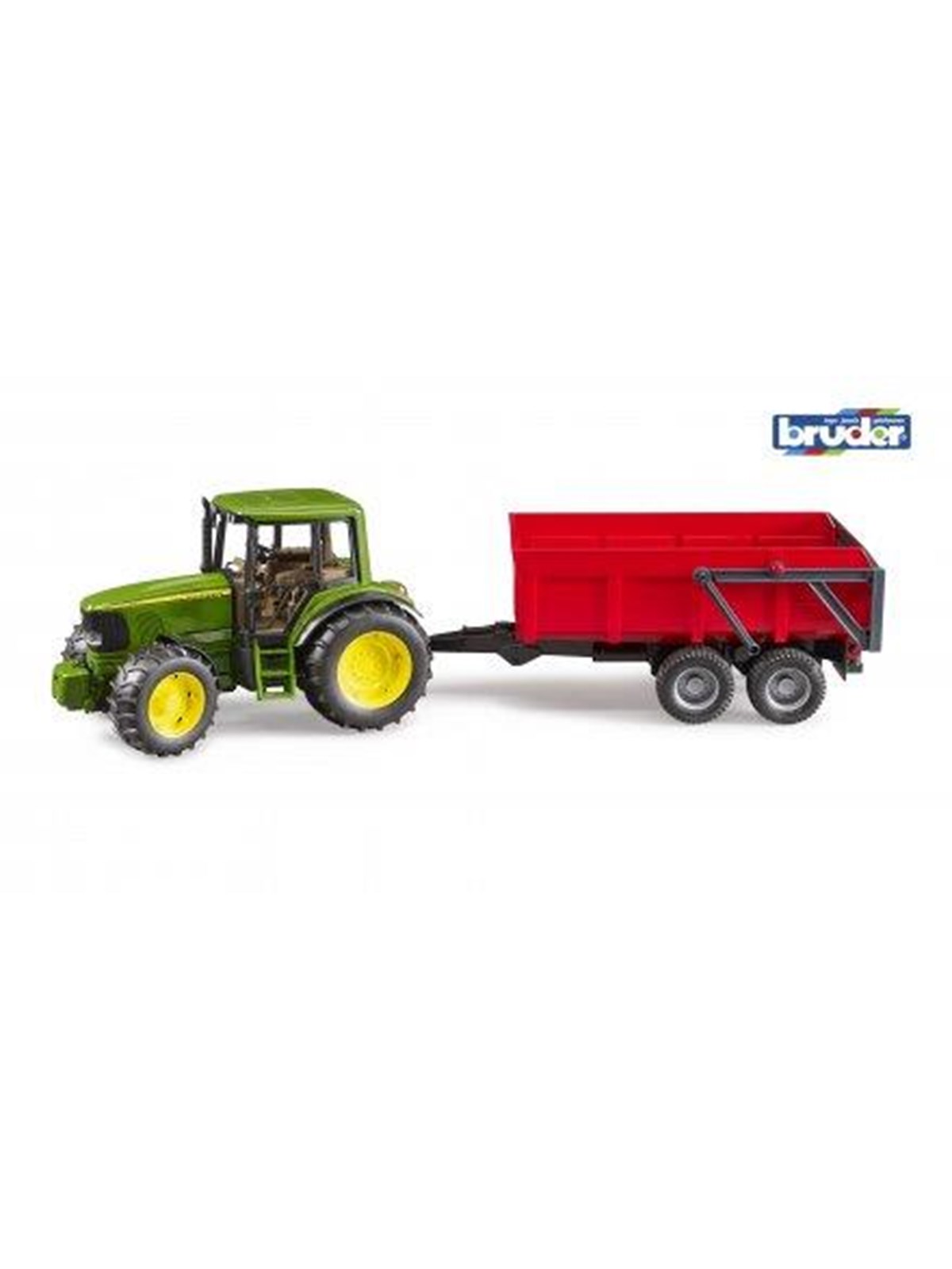 Bruder John Deere 6920 tractor with tipping trailer toy