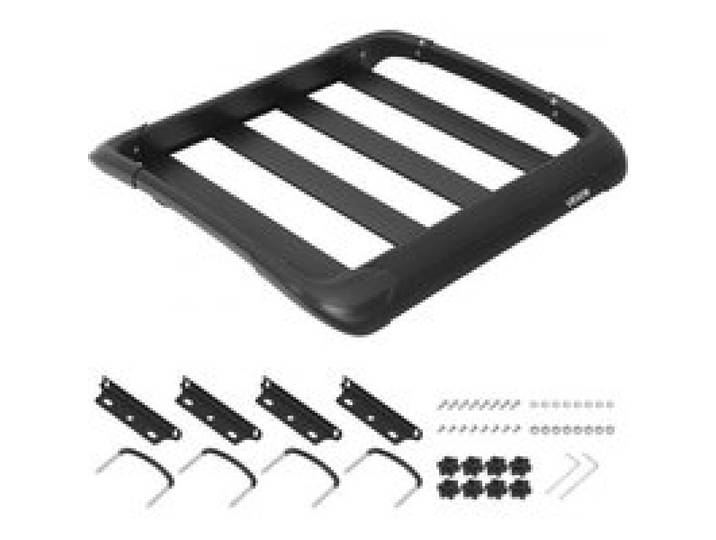VEVOR Panier de Toit pour Voiture, 965x965x142 mm, Porte Bagages Capacité de 68,04 kg, Galerie de Toit Universelle pour SUV, Camionnette, Compatible avec Barres Transversales jusqu'à 90x50 mm