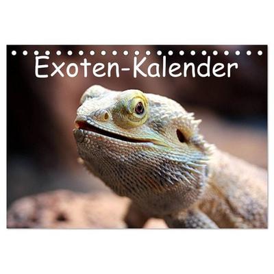 Exoten-Kalender (Tischkalender 2026 DIN A5 quer), CALVENDO Monatskalender