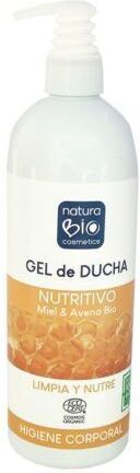 NaturaBIO Cosmetics Gel de Ducha Nutritivo Miel & avena Bio 740 ml