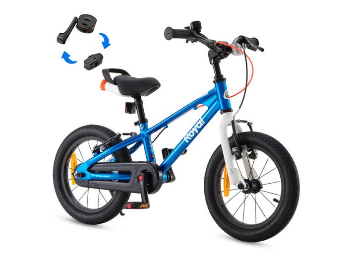 RoyalBaby+Kids fiets+ Aluminium EZ Freestyle+ 16 inch blauw, Netto gewicht 7.8 kg