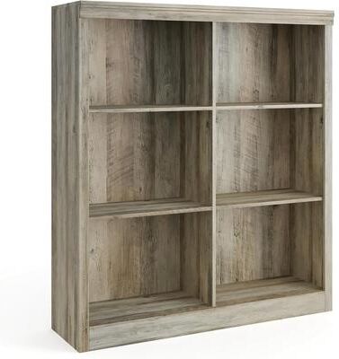 Garvee "6 Cube Storage Bookshelf 53"" Tall Freestanding Organizer Bookcase"