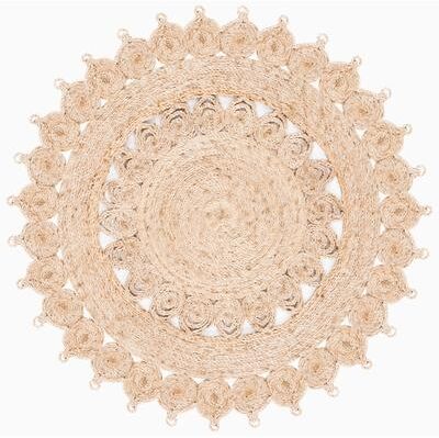 SAFAVIEH Handmade Natural Fiber Maze Farmhouse Rug