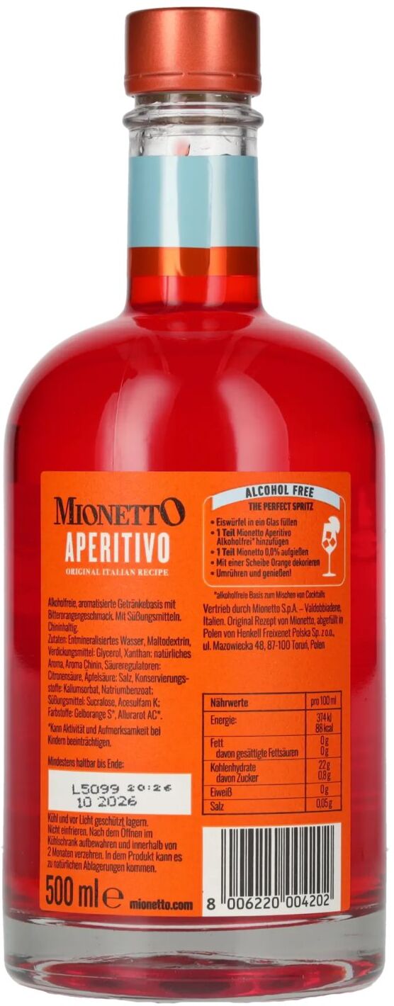 Mionetto Aperitivo Alcohol Free 0,5l