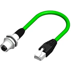 RS PRO Ethernetkabel, 500mm, Grün Patchkabel, A M1 (CAT5e, 0.50 m), Netzwerkkabel
