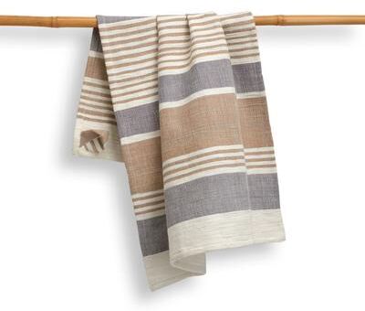 "PEBBLE Handmade Kitchen Towel by Sustainable Threads   100% Cotton   Fairtrade   27""x19"" (Set of 2)"