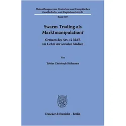Rüssmann:Swarm Trading als Marktmanipula, Fachbücher von Tobias Christoph Rüssmann