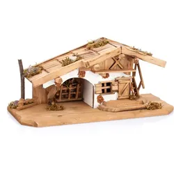 Krippe aus Holz, 30 x 13 x 14 cm