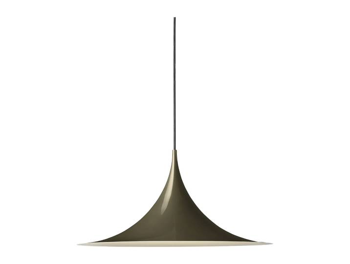 GUBI Semi Pendelleuchte Ø 47cm Dark cocoa glossy