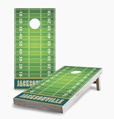 Skip's Garage Jacksonville Football Cornhole Boards