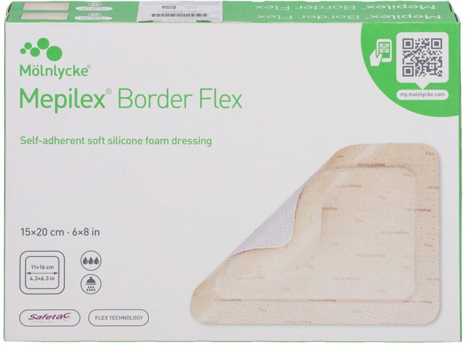 Mepilex Border Flex Schaumverb.haftend 15x20 cm