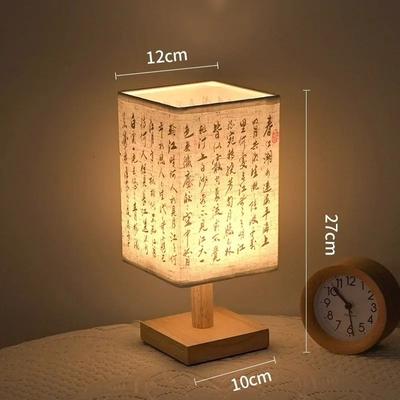 Uplifted Finds LED Decoration Table Lamp With Fabric Lampshade For Bedroom And Living Room b