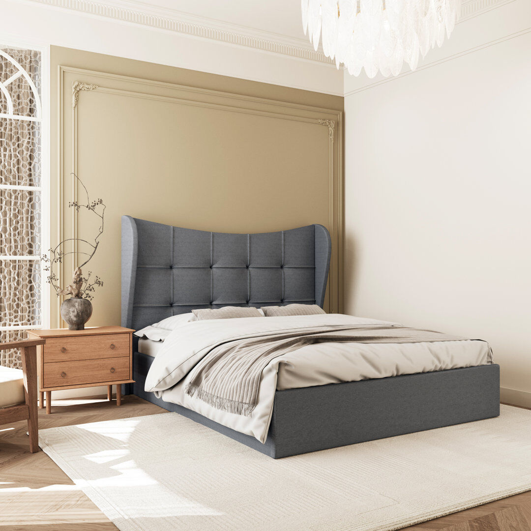 Seconique Verona Ottoman Bedframe Grey Double (4'6)