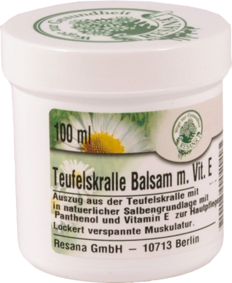 Resana GmbH TEUFELSKRALLE BALSAM mit Vitamin E 100 ml 09635266