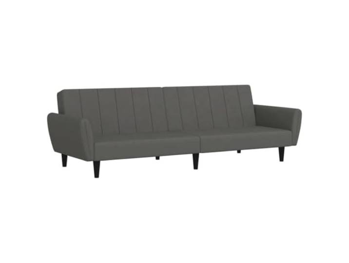 GHVBNMF Schlafsofa 2 Sitzer Dunkelgrau Samt Couch mit Bettfunktion Flexible Klappcouch aus weichem Polsterstoff für Wohnzimmer und Gästeraum mit verstellbarer Rückenlehne.