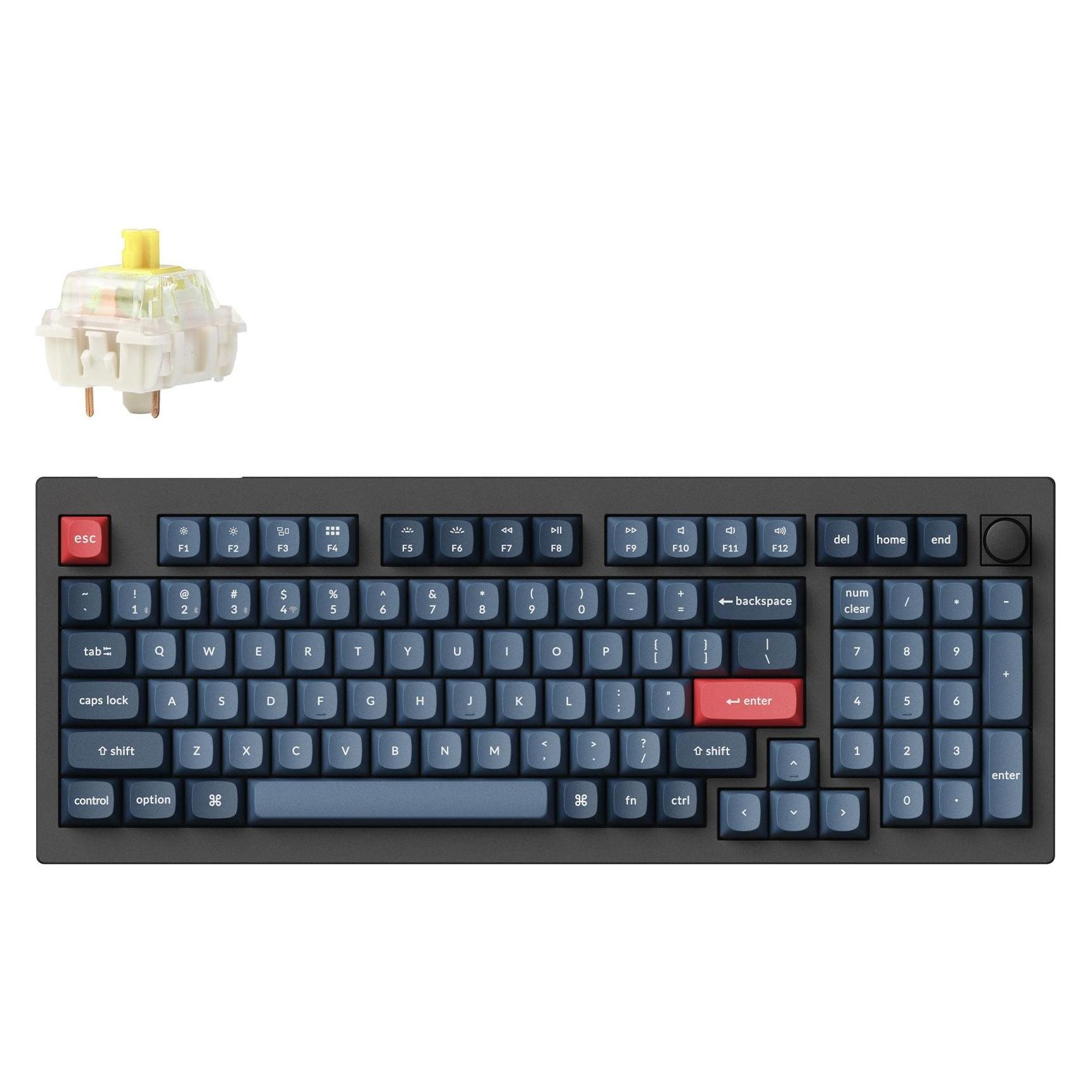 Keychron V5 Max (US, Kabelgebunden, Kabellos) (V5M-D4)
