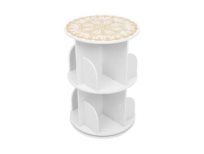 LuxusKollektion Drehregal Drehregal 360° 2 Ebenen 60kg, 1-tlg.