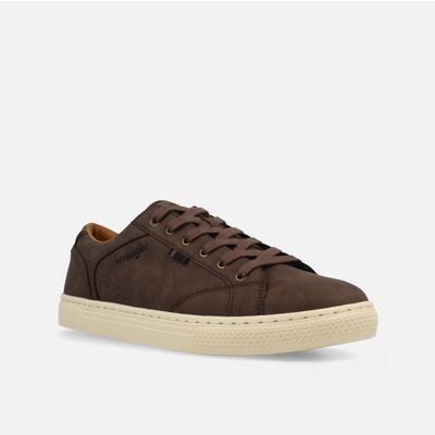 Sneaker WRANGLER "OTIS MEN LOW", Herren, Gr. 45, braun (coffee bean), Synthetik, Schuhe Sneaker