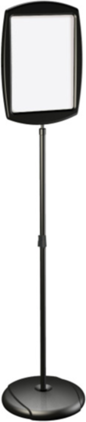 BIOFFICE Expositor de Pé Rectangular Vertical (270X470MM, PRETO)