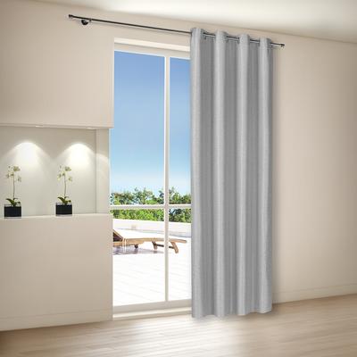 Gardine "Aurora", anthrazit, B:140cm H:245cm, Polyester, HOME LIVING BY GERSTER, Gardinen, Gardine, SB-Ösenschal "Aurora" aus Dekostoff