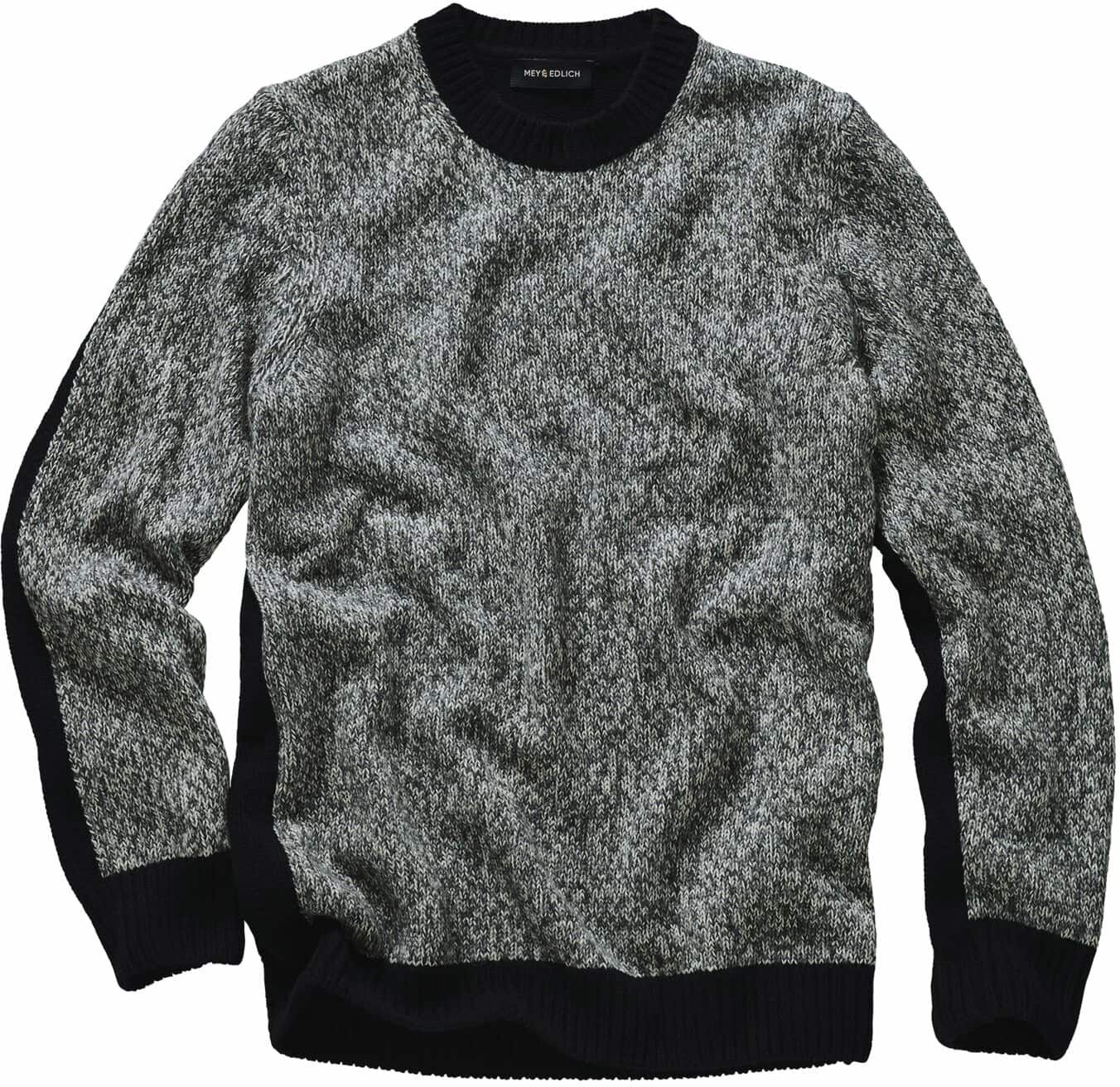 Mey & Edlich Narrativ-Pullover Schwarz 48