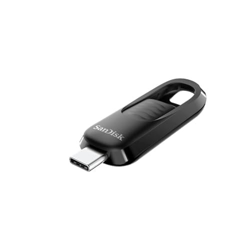 SanDisk Ultra Slider 256 GB USB-C Flashdrive Zwart