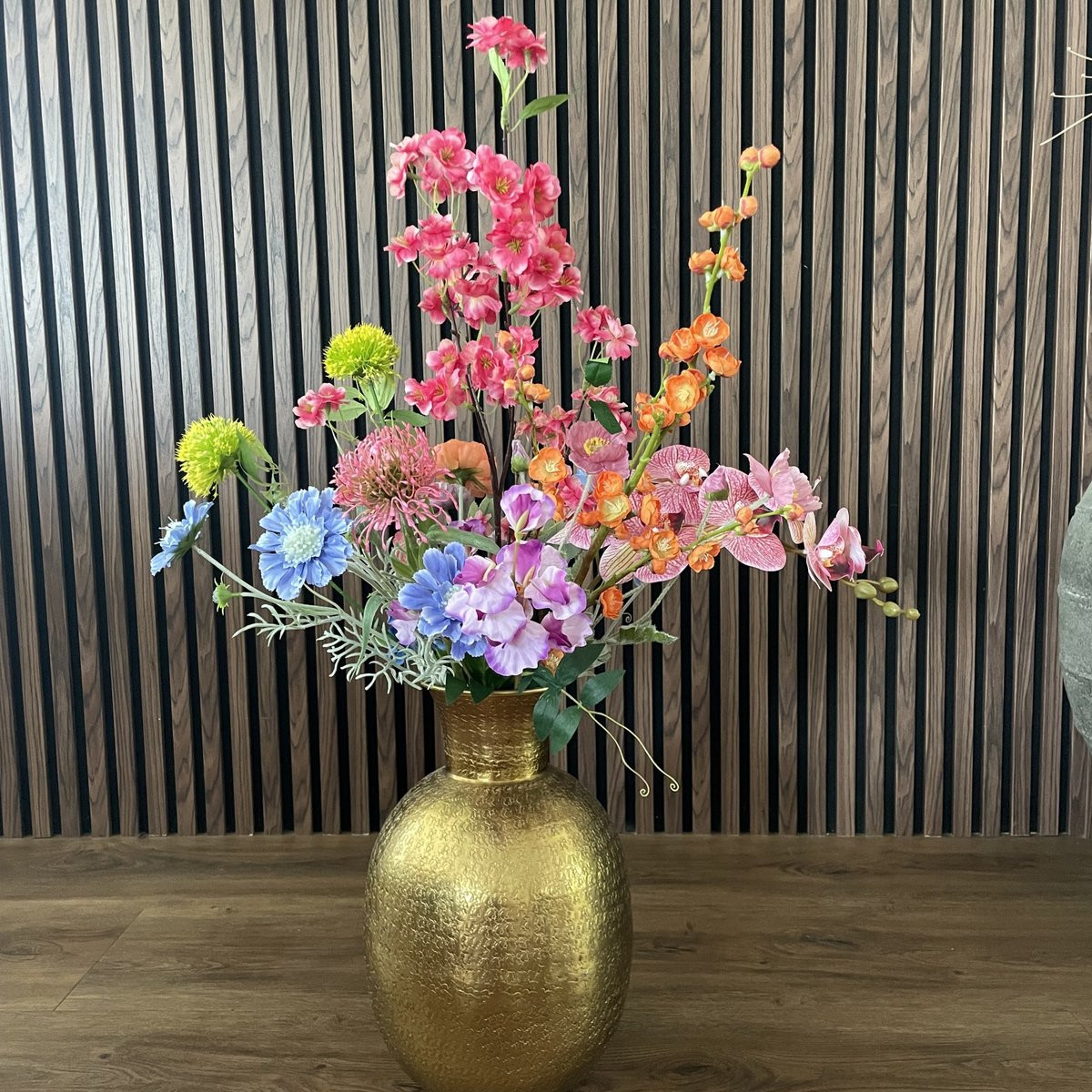 Zijden bloemen boeket Zijden Boeket Kleurenpracht onderhoudsvrije kunstbloemen