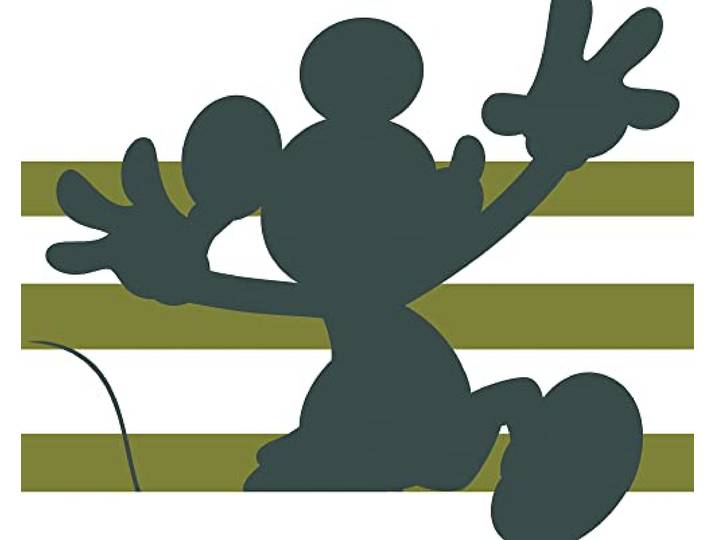 Komar Wandbild - Mickey Shadow - Größe: 40 x 50 cm - Disney, Kinderzimmer, Wandgestaltung, Bild