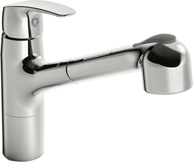 Mélangeur monotrou Hansa SPT-EH HANSAPINTO DN 15 m extractible vaisselle chromée (45182283)