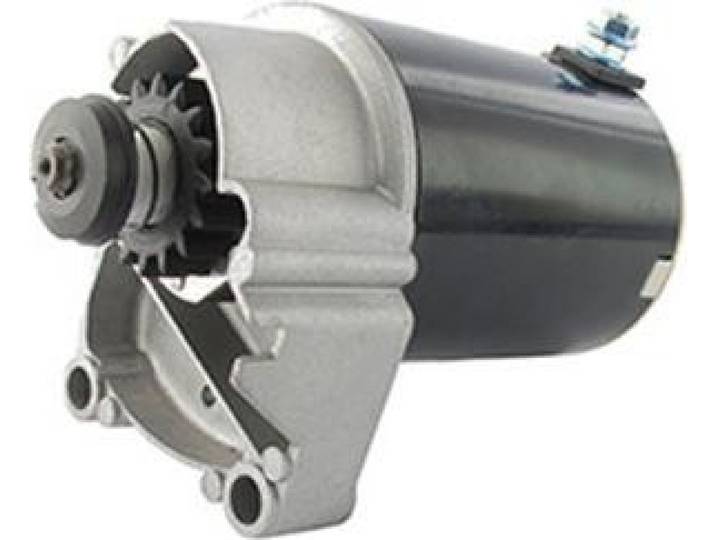 Démarreur électrique Avec Pignon 16 Dents Adaptable Pour Briggs & Stratton Modèles 422700 à 422799 Et La Majorité Des Bicylindre
