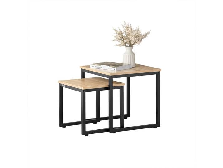 COUCHTISCH 2er Set Natur