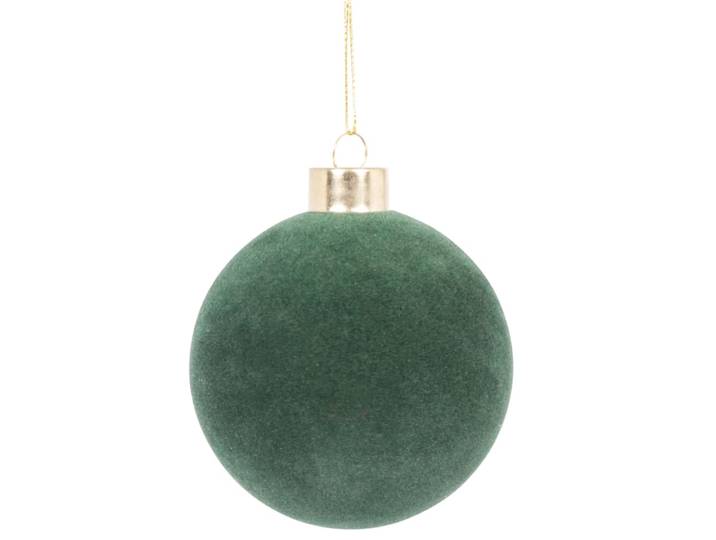 Christbaumkugel aus Glas, waldgrün