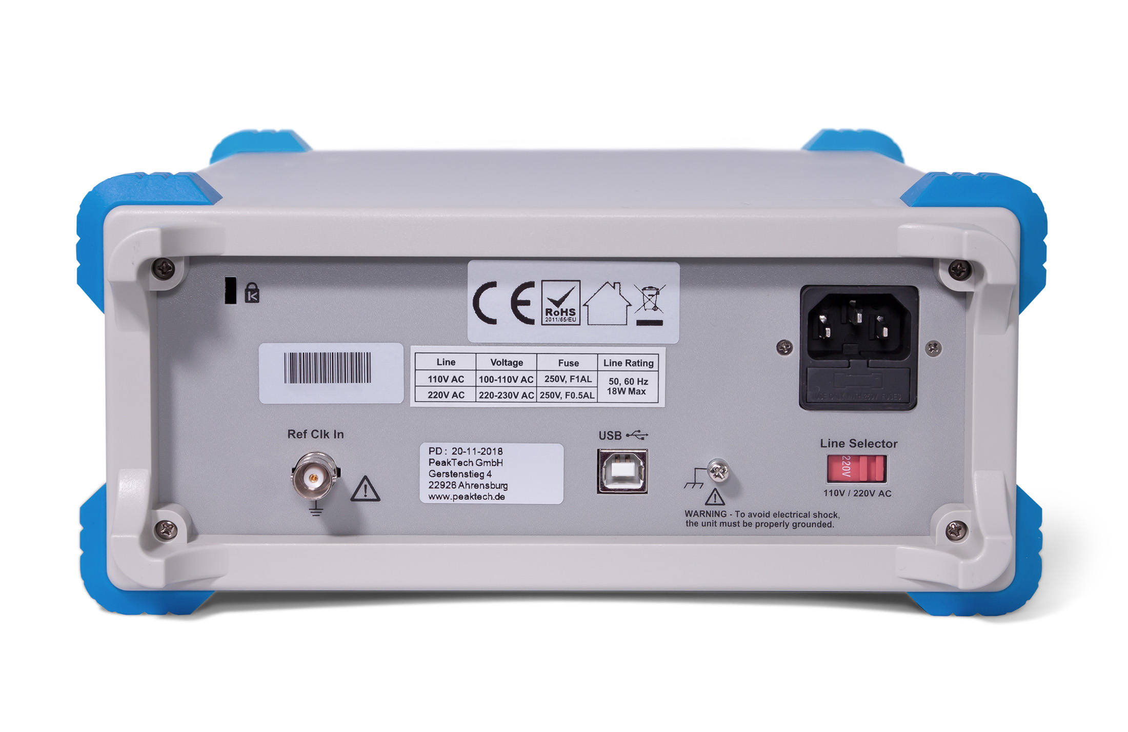 PeakTech P 4121 - 1-Kanal Arbiträr-Funktionsgenerator | 1 µHz-10 MHz | 125 MS/s | 14-Bit | TFT-Display & USB