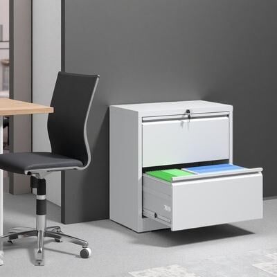 VIVIADORE Drawer Metal Lateral Filing Cabinet with Lock,Full Extension Ball Bearing Drawers,Anti-Tip Interlock System