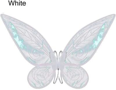Uplift Treasures Sparkle Butterfly Fairy Wings Costume For Women And Girls white
