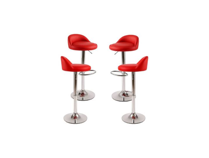 4er Set Cirkus Hocker - Rot