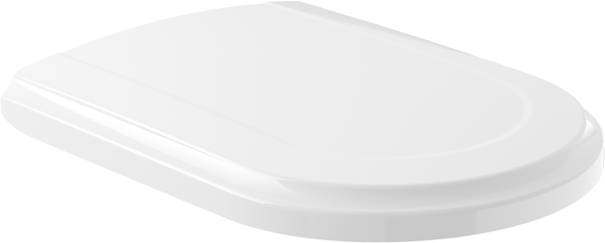 Villeroy und Boch HOMMAGE WC-Sitz 8809S1R1 Softclosing-Scharniere Edelstahl, weiß