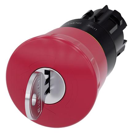 Siemens Emergency stop pushbutton, 22mm, red (3SU1000-1HF20-0AA0)