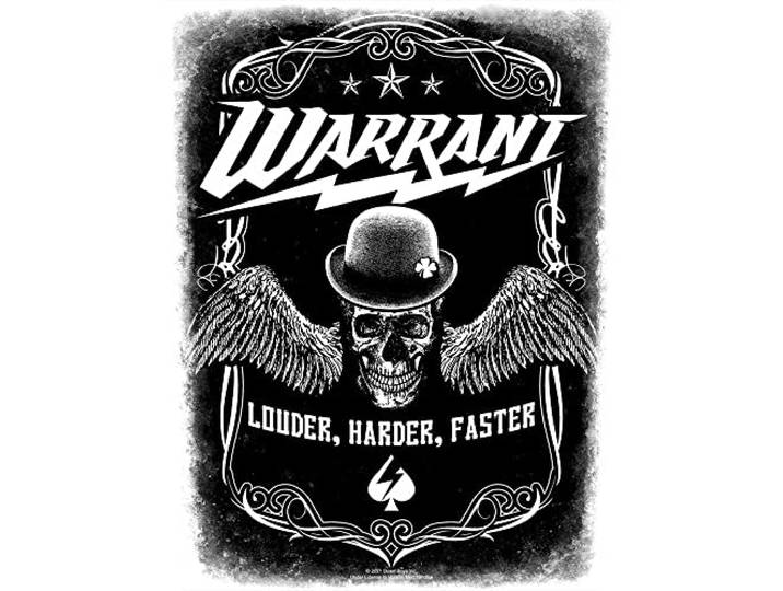 Warrant Luider, harder, snellere patch (één maat) (zwart/wit), Zwart/Wit, Eén maat