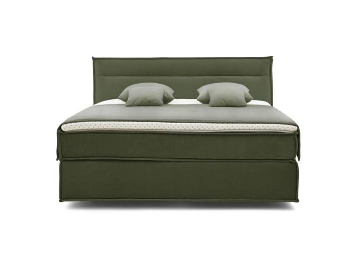Musterring JustB! Boxspringbett inkl. Topper und Classic TT Partnermatratze - Flair 10031 oliv - Medium Medium Modern, Zeitlos