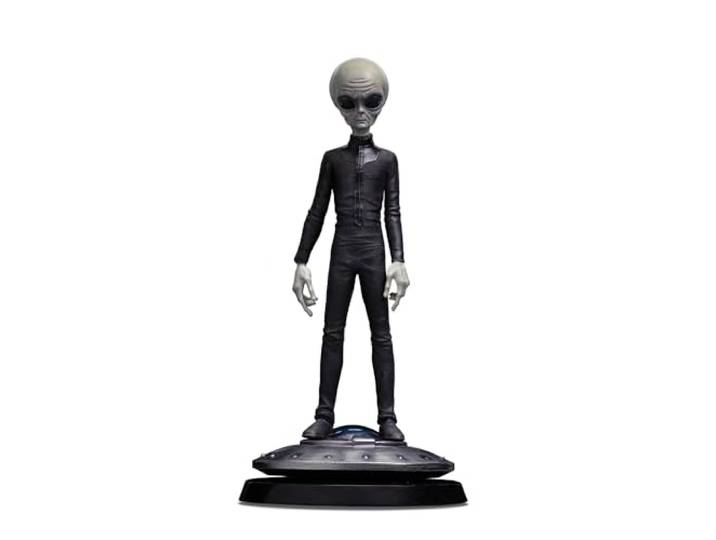 Graue Alien-Statue – Believe, I Want – Kunstmaßstab 1/10 – Iron Studios