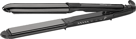 Plancha de pelo - BaByliss Straight and Curl ST486E, Titanio, 230°C, Tecnología iónica, 5 Temperaturas, Negro