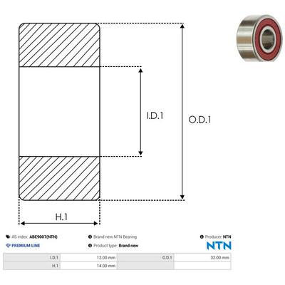 AS-PL Lager ABE9007(NTN)