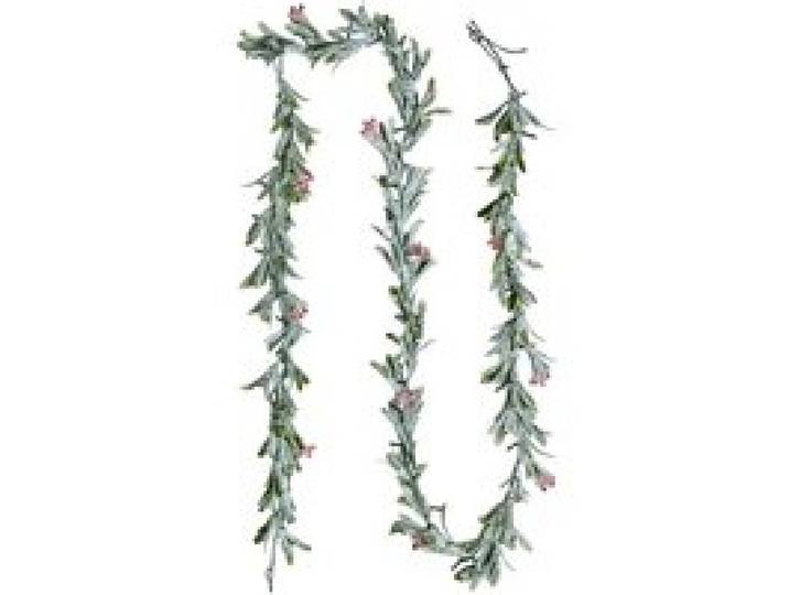 VEVOR Guirlande de Noël, 2,7 m, Guirlande de Feuilles d'Olivier Artificiel Lumineuse, Décoration de Noël Verte, avec Baies Rouges, pour Manteau de Cheminées, Cheminées, à Suspendre, à Poser, Couronnes